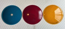 3 Vtg Kopp 12 Glass Wide Angle Traffic Light ...