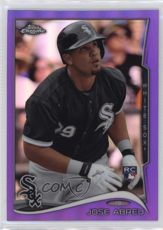 2014 Topps Chrome Retail Purple Refractor Jose Abreu #199 11z5