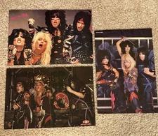 Motley Crue Pull Out Poster Lot from the 80’s!