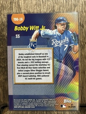 2026 Topps Series 1 Bobby Witt Jr. Titans of the Game #TOG-16