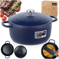 Gusseisentopf Kochtopf Topf Mit Deckel Aus Gusseisen Emailliert Litina 26Cm 5,2L