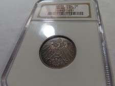 X56 Germany Empire 1908-A Silver Mark NGC BRAND PROOF-67 Top Pop:1/0 Nice Toning