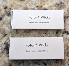 Foton Pearled Candle 2" Organic Cotton Wicks for Sand Candles set of 2 -60 wicks