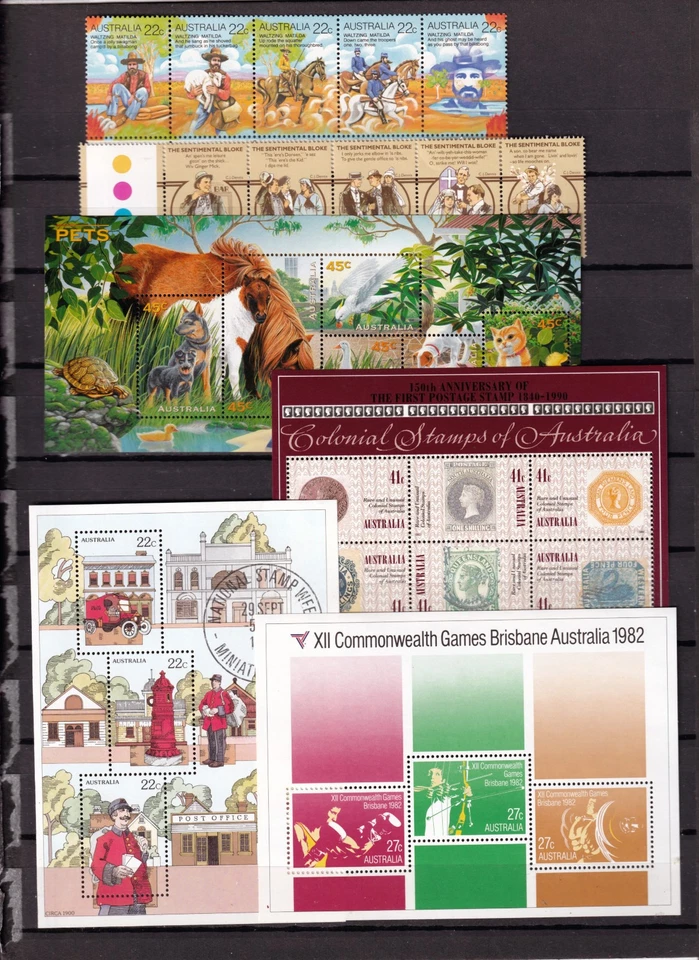 Australie Australia TB lot de 5 blocs neufs ** MNH dont 1 FDC - Photo 1/1