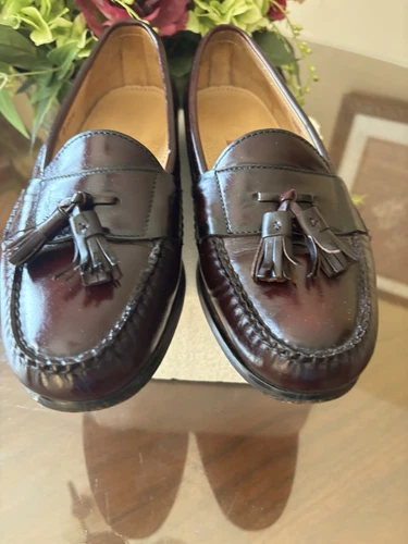 NIKE Mocassini Cole Haan in pelle bordeaux con nappa taglia 9 1 2 D