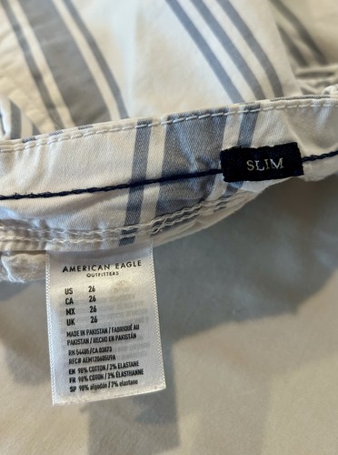 Lot Of 5 American Eagle Outfitters Shorts Mens size 26 slim khaki chino flaws  - Picture 7 of 16