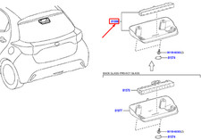 Toyota Yaris P21 Drittes Bremslicht hinten 81006K0020 NEU ORIGINAL