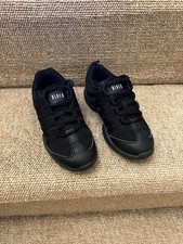 Bloch Children's Black Criss Cross Dance Trainers size UK12/30 Eur
