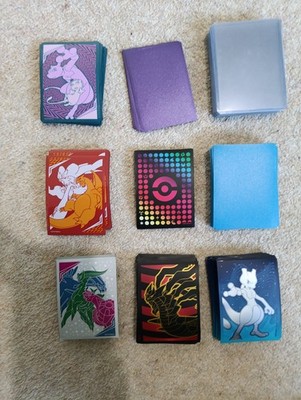 200+ Pokemon verschiedene Sleeves u.a. ETB Sleeves, Drachenschild und Toploader