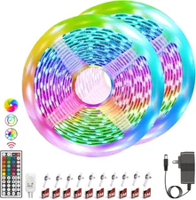 LED Strip Lights 32Ft 300 Bright Leds RGB LED Light Strip Color Changing LED Str