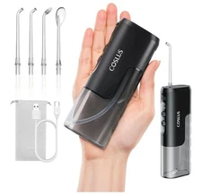Mini Water Flosser for Travel: Portable Compact Design, Cordless Oral Irrigat...