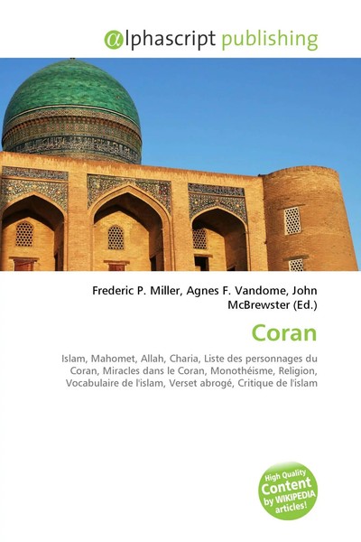 Frederic P. Miller (U. A.) | Coran | Taschenbuch | FranzöSisch (2026)-image