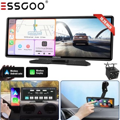 10.26'' Zoll Tragbarer Apple CarPlay und Android Auto Wireless Display Autoradio