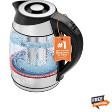 Electric Kettle with Temperature Control, 5 Presets LED Indicator Lights, Rem...