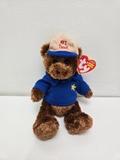 Ty Beanie Baby “Dear Dad” the Fathers Day Bear - #1 Dad engraved (5.5 inch)