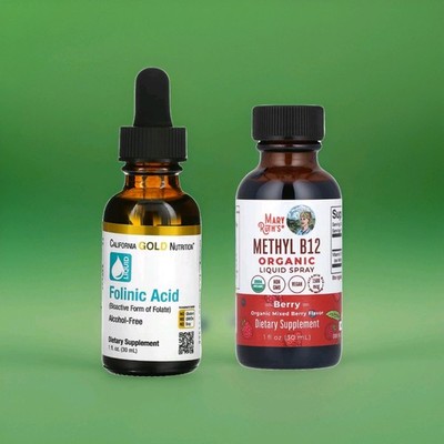 Folinsäure California Gold Nutrition plus Methyl B12 Bundle Speech & Cognition