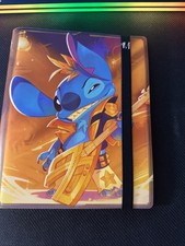 Disney Lorcana Stitch Binder Portfolio Winterspell Collection Holds 80 Cards 