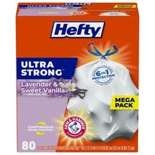 Hefty Ultra Strong 13 GAL Tall Kitchen Trash Bags - Lavender  Sweet Vanilla Sce
