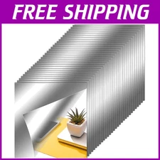 Reflective Mirror Stickers for Home Decor - 12x12 Inches