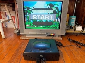 Sega Saturn MK-80000A US model 2 console system + controller + Sonic 3D Blast