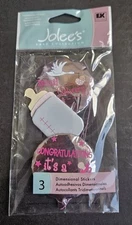 Jolee's Baby Collection It's A Girl Mylar Balloons Phrase Sticker Scrapbooking