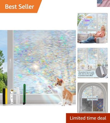 Transform Your Space with Decorative Stained Glass Window Film - 23.6''x13.1''