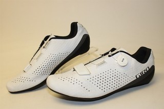 Giro Cadet Mens Size 13 47 White Vented BOA 2 Bolt Carbon Road Cycling Shoes