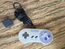 Super Nintendo SNES Original Wired Controller SNS-005 Gray Untested