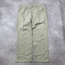 Dickies Trousers Mens 40" Vintage Workwear Straight Leg Faded Pants, Green