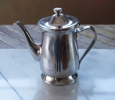 Vintage US AIRWAYS by ONEIDA Stainless Japan Coffee Tea Pot 9" 32 oz EUC