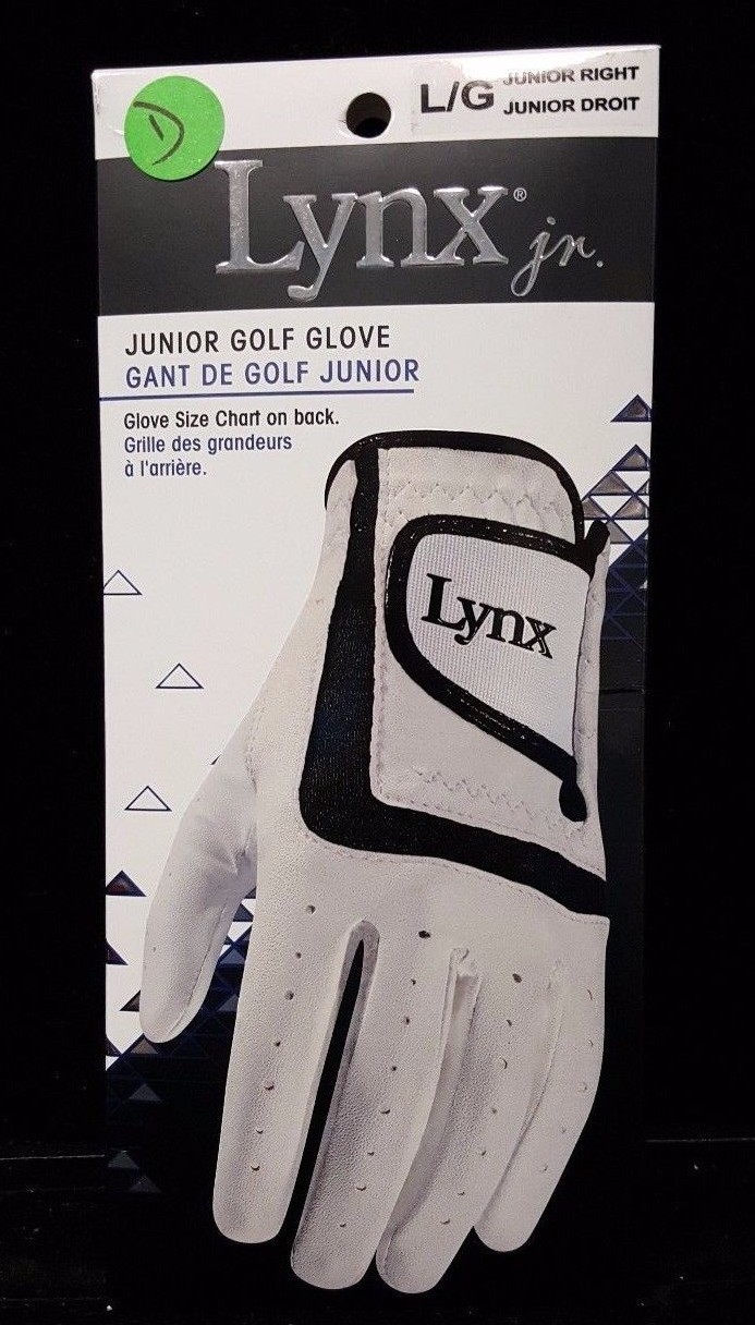 Glove Size Large L/g Junior Right White Black New Nip Sport
