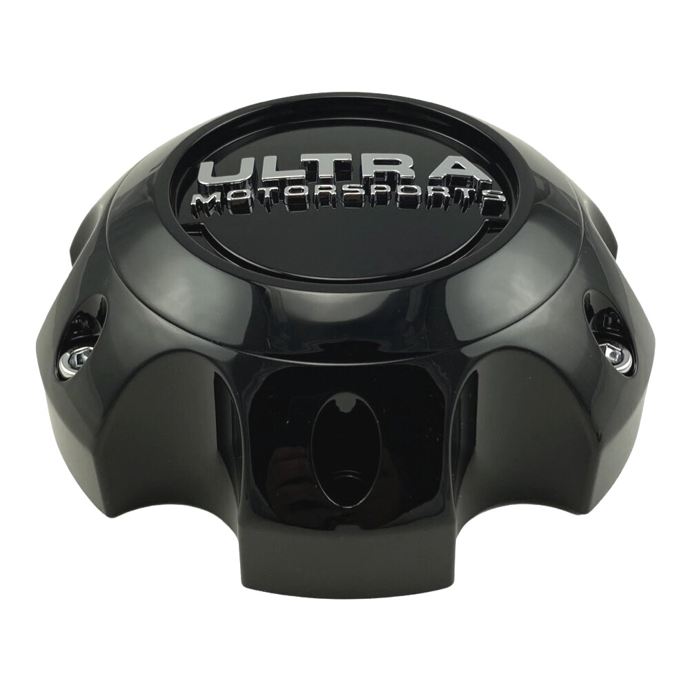NEW Ultra Motorsports Gloss Black Wheel Center Cap A89-9765BK 6x5