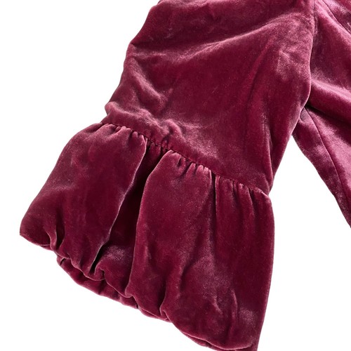 Blazer Halógeno Mujer Mediano Rosa Terciopelo Trabajo Oficina Fiesta Manga Campana Informal - Imagen 4 de 16