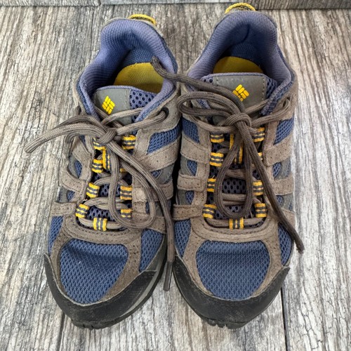 Columbia Kinder Redmond wasserdichte Wanderschuhe blau grau Größe 1 - Bild 3 von 10