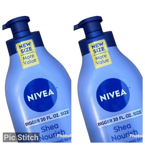 2 NIVEA 48 Stunden tief nährendes Serum Körperlotion mit Sheabutter - 20 flüssige Unzen Jeweils - Bild 10 von 12