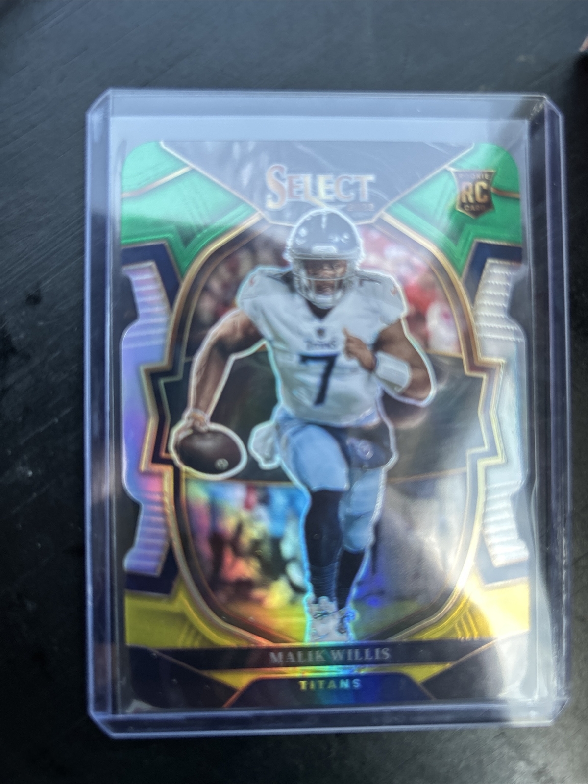 2022 Panini Select Concourse Green & Yellow Die-Cut Malik Willis RC #38