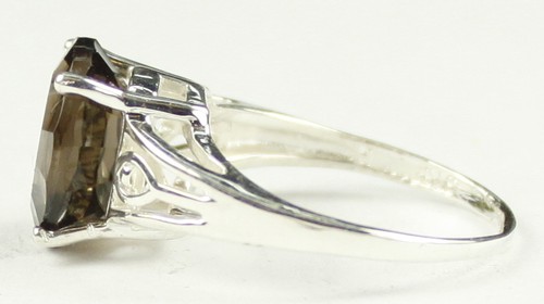 Smoky Quartz, 925 Sterling Silver Ladies Ring, SR139-Handmade - Picture 3 of 5