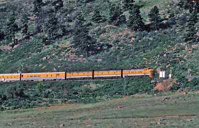 Rio Grande Zephyr Photos Westbound at west end of Clay siding 8 x 10 Photo