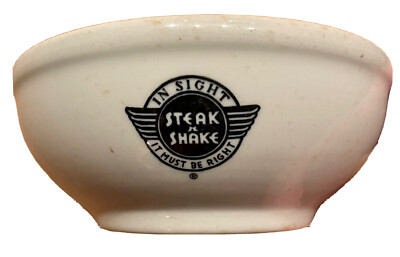 1959 STEAK N SHAKE RESTAURANT WARE CEREAL BOWL, SHENANGO CHINA, VINTAGE