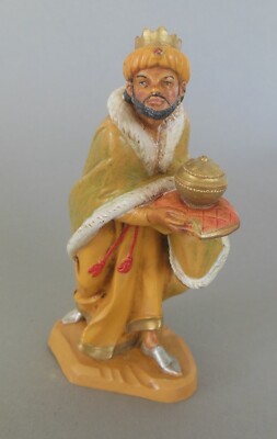 König mit Gefäß  12 cm hoch für Krippenfiguren Größe 12 cm Fontanini