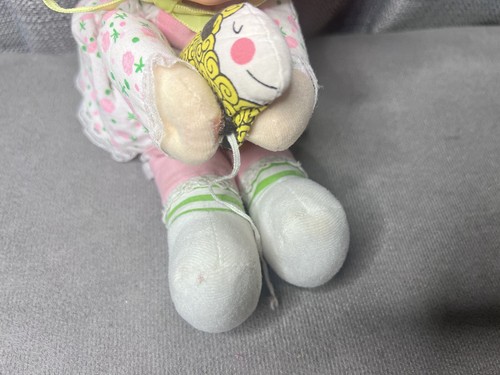 Vintage Mattel Baby Beans Doll Little Bo Peep Sheep Lamb Stuffed Toy Green Eyes - Picture 4 of 12