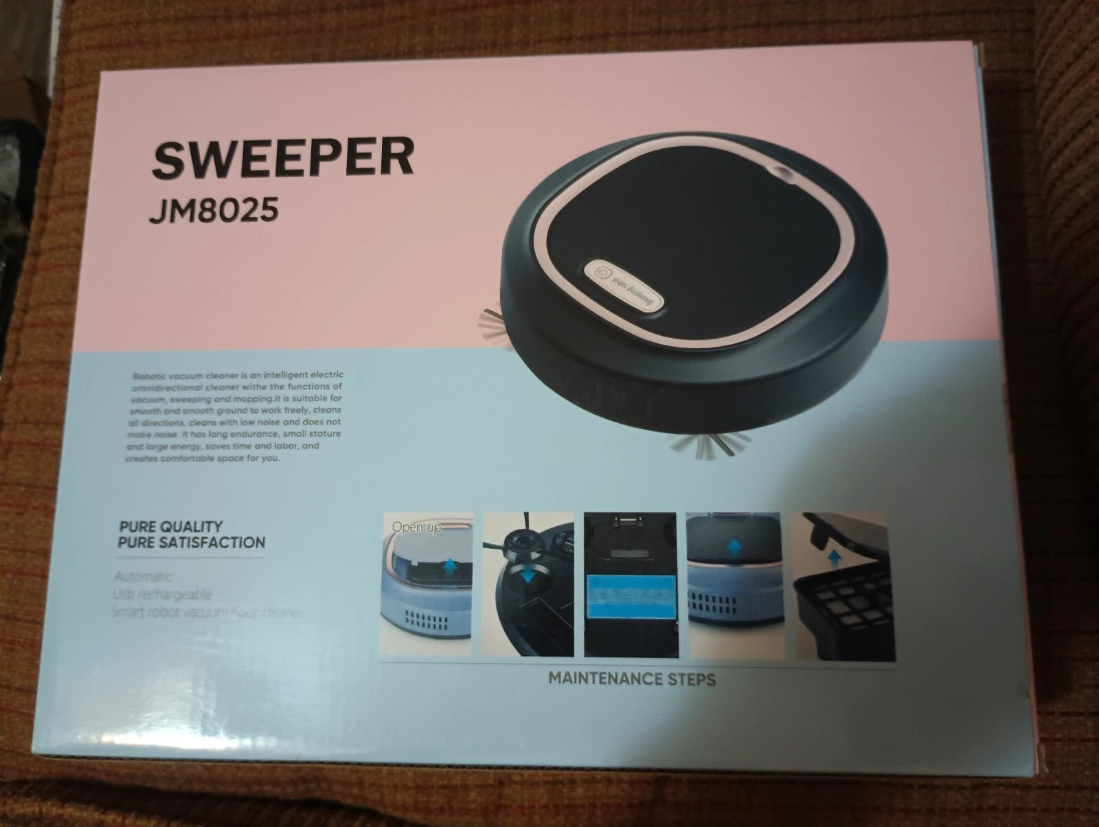 Robotic Vacuum Cleaner Sweeper JM8025