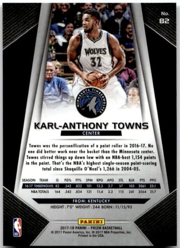 2017-18 Panini Prizm Basketball Pick Your Card Finish Your Set NBA (#1-300) - Picture 119 of 183