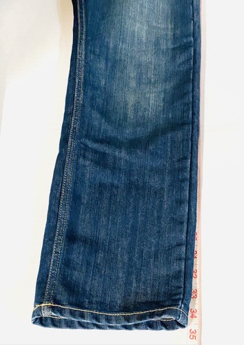 LEVI'S 505 Jeans Kids 26x26 Dark Wash Straight Leg 12 Regular Boys EUC - Picture 15 of 16