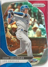 2020 Panini Prizm Cody Bellinger #28 Red White Blue Prizm SP