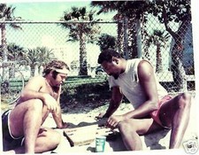 SANTA MONICA THEMATSA WILT CHAMBERLAIN VOLLEYBALL  BACKGAMMON PHOTO