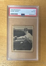 1948 Bowman Baseball Eddie Joost Philadelphia Athletics Card #15 PSA 4