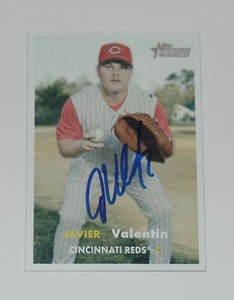 JAVIER VALENTIN SIGNED AUTO'D 2006 TOPPS HERITAGE CARD ...