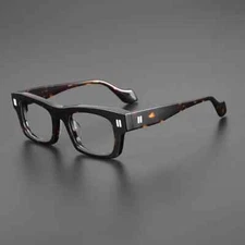 Retro Square Acetate Eyeglasses Frames Fashion Reading Glasses Thick Men Women