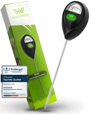 Wendowerk  Soil Moisture Meter for Plants   (Green/Black)   Without Batteries  